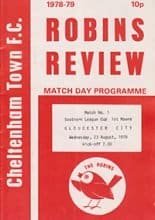 Cheltenham Town v Gloucester City 23-Aug-1978