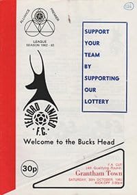 Telford United v Grantham Town 30-Oct-1982