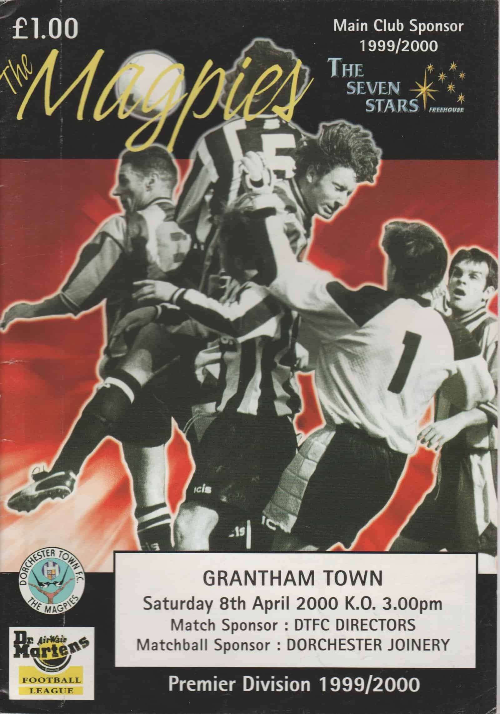 Dorchester Town v Grantham Town 08-Apr-2000