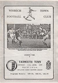 Wisbech Town v Great Yarmouth Town 11-Apr-1987
