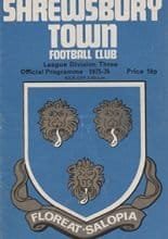 Shrewsbury Town v Grimsby Town 10-Jan-1976
