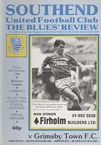 Southend United v Exeter City 27-Feb-1987