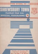 Shrewsbury Town v Guildford City 11-Dec-1971