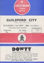 Cheltenham Town v Guildford City 11-Sep-1965