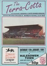 Weymouth v Halesowen Town 12-Jan-1991