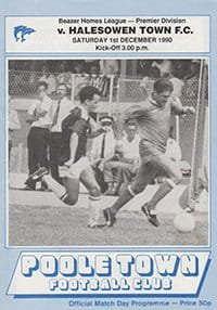 Poole Town v Halesowen Town 01-Dec-1990