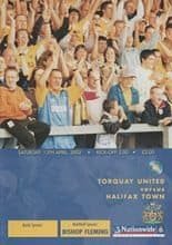Torquay United v Halifax Town 13-Apr-2002