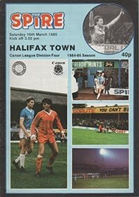 Chesterfield v Halifax Town 16-Mar-1985