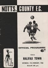 Notts County v Halifax Town 17-Feb-1968
