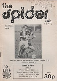 Queens Park v Hamilton Academical 15-Mar-1983