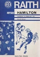 Raith Rovers v Hamilton Academical 01-Feb-1975