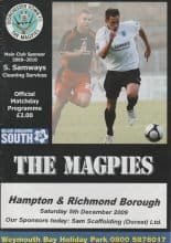 Dorchester Town v Hampton & Richmond Borough 05-Dec-2009