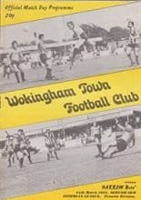 Wokingham Town v Harrow Borough 15-Mar-1983