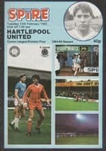 Chesterfield v Hartlepool United 12-Feb-1985
