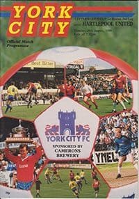 York City v Hartlepool United 29-Aug-1989