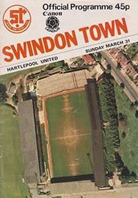 Swindon Town v Hartlepool United 31-Mar-1985