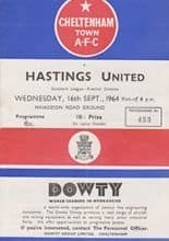 Cheltenham Town v Hastings United 16-Sep-1964