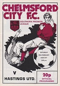 Chelmsford City v Hastings United 26-Nov-1962