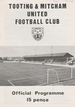 Tooting & Mitcham United v Hayes 15-Nov-1980