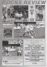 Bognor Regis Town v Hayes & Yeading United 10-Nov-2007