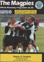 Dorchester Town v Hayes & Yeading 12-Apr-2008