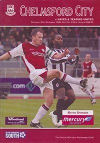 Chelmsford City v Hayes & Yeading United 20-Dec-2008