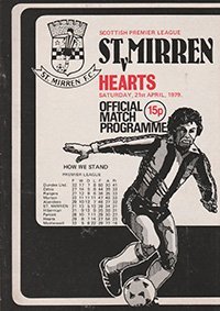 St Mirren v Heart of Midlothian 21-Apr-1979