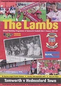 Tamworth v Hednesford Town 18-Sep-2001