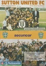 Sutton United v Hereford United 14-Aug-1999