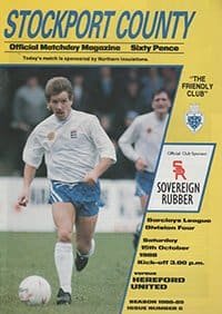 Stockport County v Hereford United 15-Oct-1988