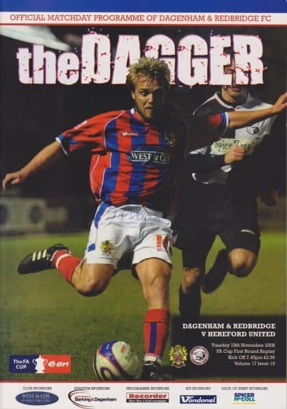 Dagenham and Redbridge v Hereford United 18-Nov-2008