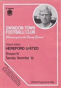 Swindon Town v Hereford United 01-Nov-1983