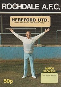 Rochdale v Hereford United 21-Oct-1986
