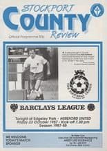 Stockport County v Hereford United 23-Oct-1987