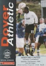 Dover Athletic v Hereford United 23-Jan-1999