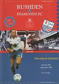 Rushden & Diamonds v Hereford United 26-Sep-1998