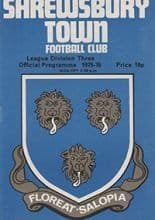 Shrewsbury Town v Hereford United 27-Dec-1975