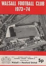 Walsall v Hereford United 27-Apr-1974