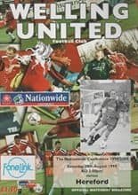 Welling United v Hereford United 28-Aug-1999