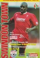 Swindon Town v Hereford United 29-Nov-1995