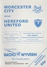 Worcester City v Hereford United 02-Feb-1987
