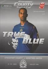 Stockport County v Hereford United 31-Jan-2009