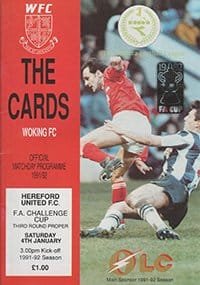 Woking v Hereford United 04-Jan-1992