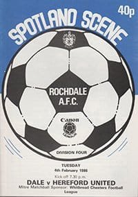 Rochdale v Hereford United 04-Feb-1986