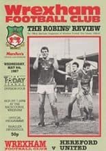 Wrexham v Hereford United 06-May-1987