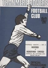 Tranmere Rovers v Hereford United 08-Oct-1973