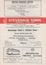 Stevenage Town v Hitchin Town 27-Nov-1967