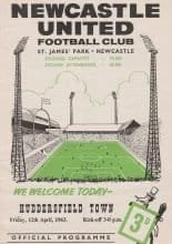 Newcastle United v Huddersfield Town  12-04-1963