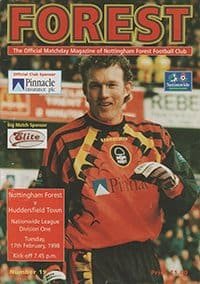 Nottingham Forest v Huddersfield Town 17-Feb-1998