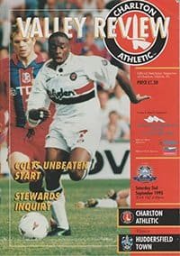 Charlton Athletic v Huddersfield Town 02-Sep-1995